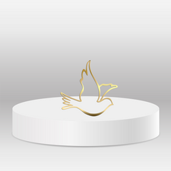 Cake topper – Sveta Birma golobček