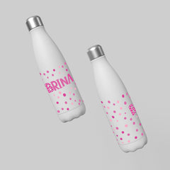 Termovka – personalizirana s ciklamnimi pikicami