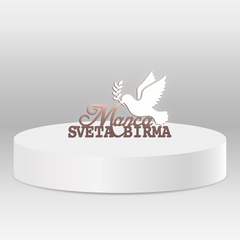 Cake topper – Sveta Birma z imenom