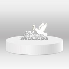 Cake topper – Sveta Birma z imenom