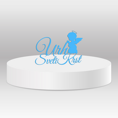 Cake topper – Sveti krst + angel