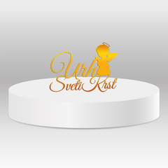 Cake topper – Sveti krst + angel