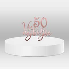 Cake topper – Vse najboljše s številko