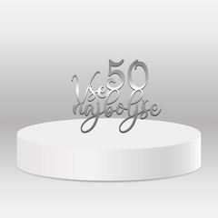 Cake topper – Vse najboljše s številko