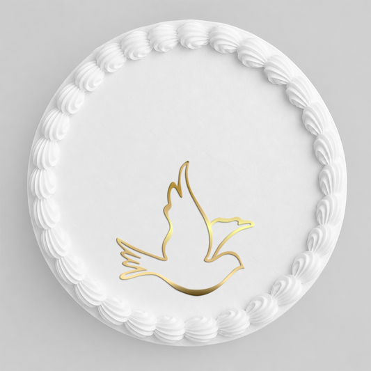 Cake topper – Sveta Birma golobček