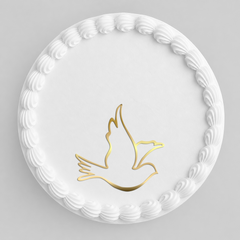 Cake topper – Sveta Birma golobček