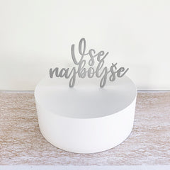 Cake topper – Vse najboljše